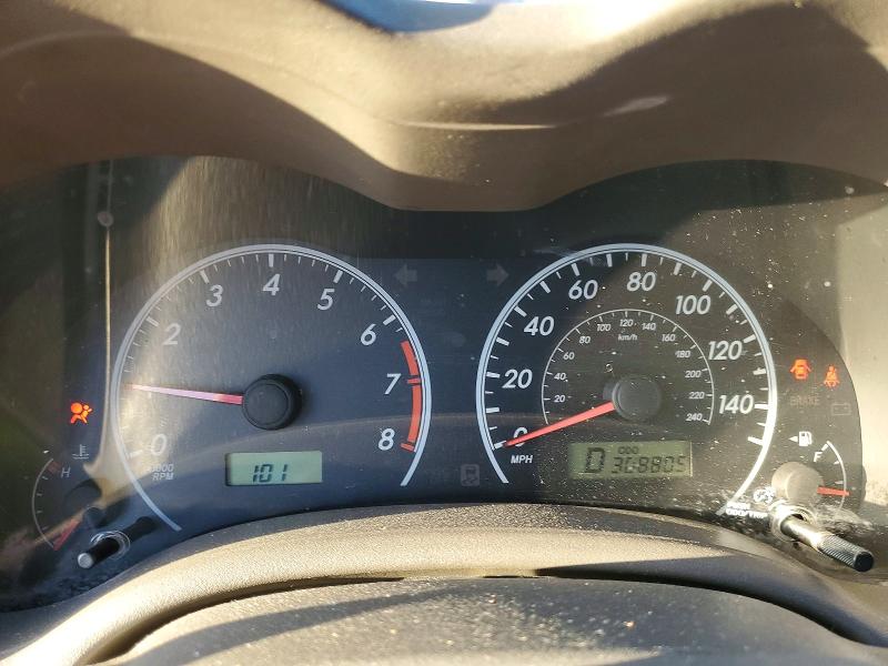 Photo 9 from auction – 2009 TOYOTA COROLLA BA with VIN 1NXBU40E79Z158644
