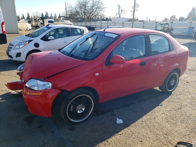 CHEVROLET AVEO BASE 2006 with VIN KL1TD56666B681361 - Photo from auction