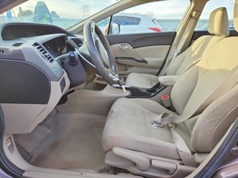 Photo 7 from auction – 2012 HONDA CIVIC LX with VIN 2HGFB2F50CH603504