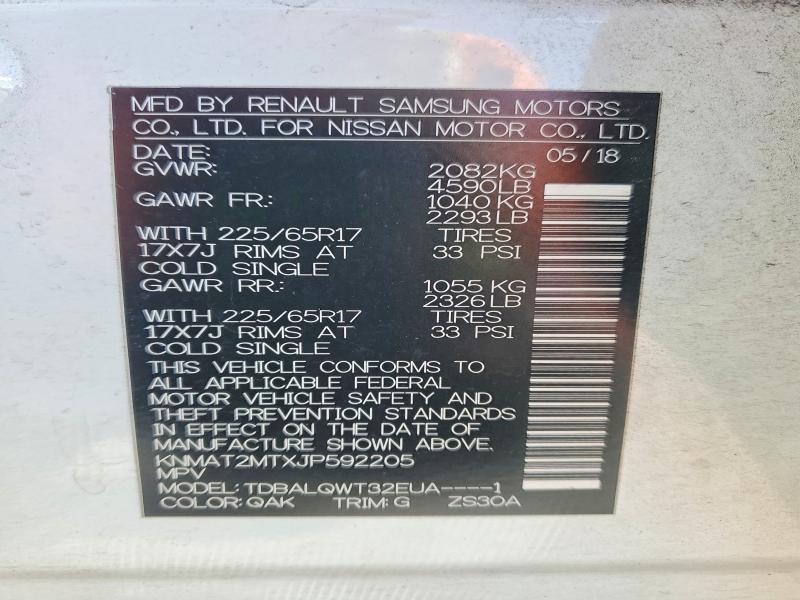 Photo 14 from auction – 2018 NISSAN ROGUE S with VIN KNMAT2MTXJP592205