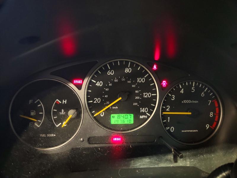 Photo 9 from auction – 2002 SUBARU IMPREZA WR with VIN JF1GG29602G818177