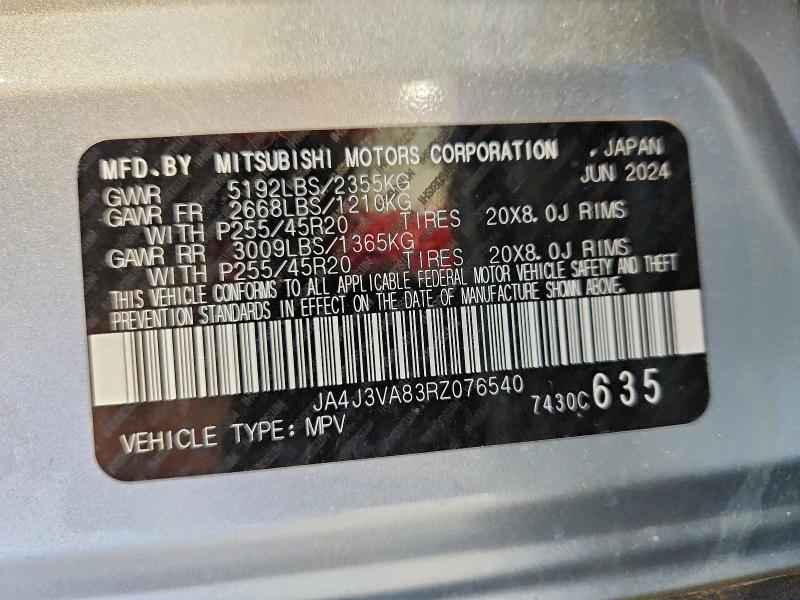 Photo 14 from auction – 2024 MITSUBISHI OUTLANDER with VIN JA4J3VA83RZ076540