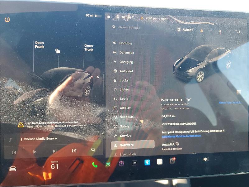 Photo 9 from auction – 2023 TESLA MODEL Y with VIN 7SAYGDEE5PA200751