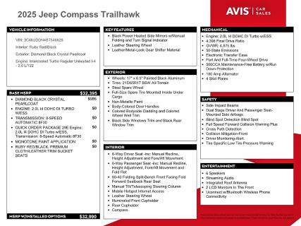 Photo 13 from auction – 2025 JEEP COMPASS with VIN 3C4NJDDN4ST546628