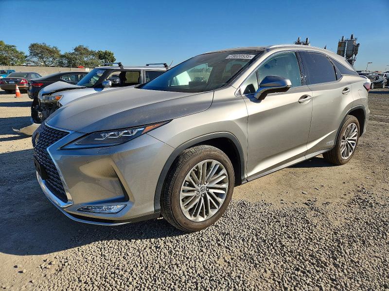 LEXUS RX 2021 with VIN 2T2JGMDA5MC057683 - Photo from auction