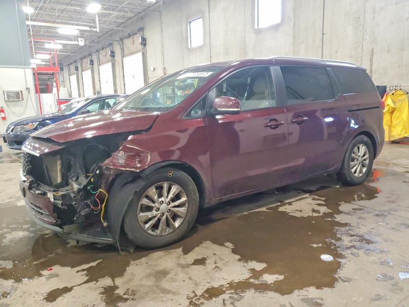KIA SEDONA LX 2015 with VIN KNDMB5C15F6020859 - Photo from auction