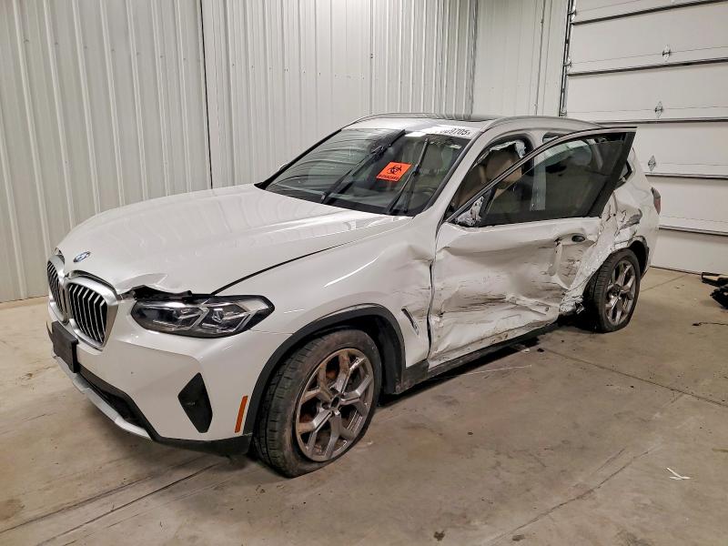 BMW X3 2022 with VIN 5UX53DP00N9M95909 - Photo from auction
