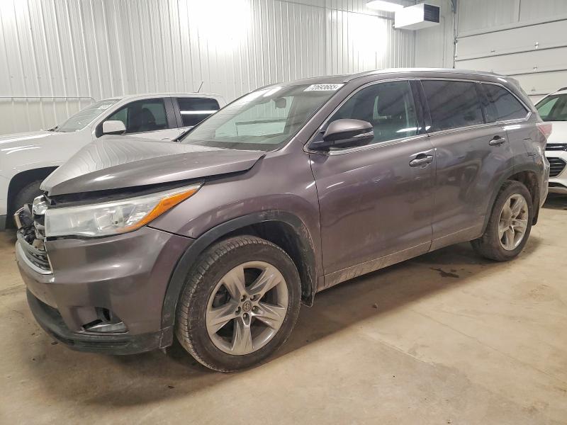 TOYOTA HIGHLANDER 2016 with VIN 5TDDKRFH2GS337189 - Photo from auction