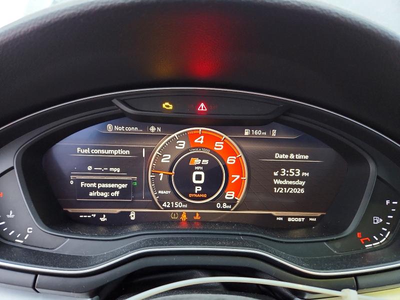 Photo 9 from auction – 2018 AUDI S5 with VIN WAUR4AF56JA006589