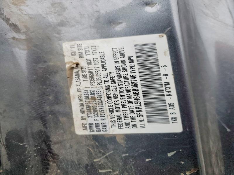 Photo 14 from auction – 2011 HONDA ODYSSEY with VIN 5FNRL5H64BB068746