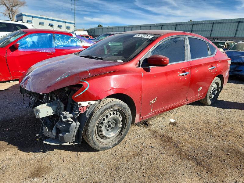 NISSAN SENTRA S 2015 with VIN 3N1AB7AP1FL673817 - Photo from auction