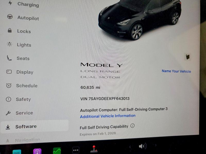 Photo 9 from auction – 2023 TESLA MODEL Y with VIN 7SAYGDEEXPF643013