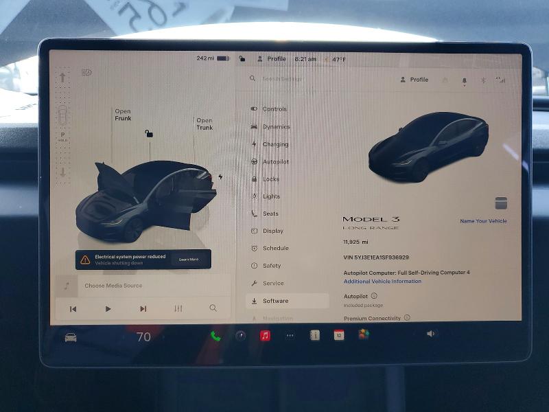 Photo 9 from auction – 2025 TESLA MODEL 3 with VIN 5YJ3E1EA1SF936929