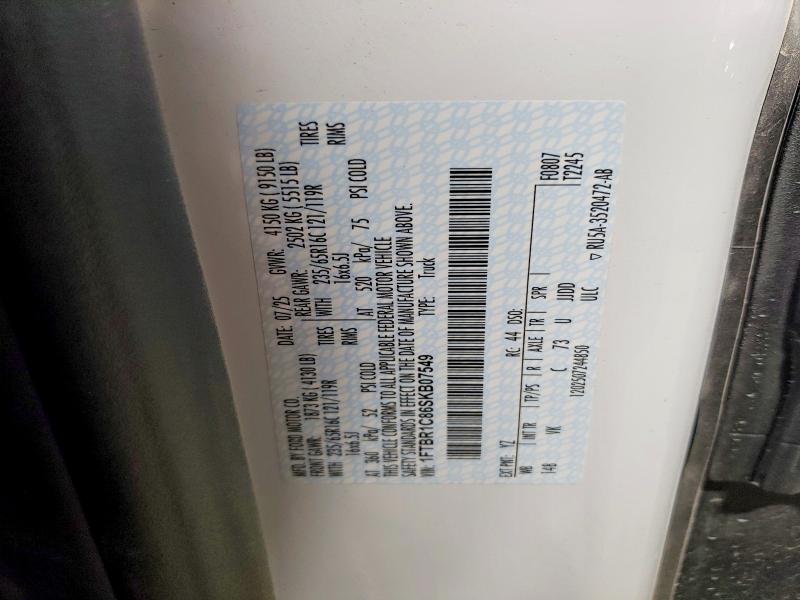 Photo 14 from auction – 2025 FORD TRANSIT with VIN 1FTBR1C86SKB07549