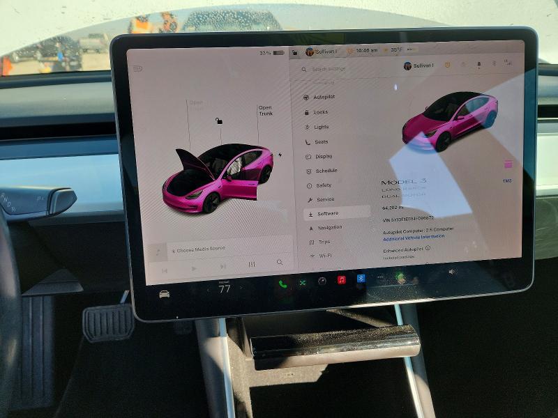 Photo 9 from auction – 2018 TESLA MODEL 3 with VIN 5YJ3E1EB5JF096872