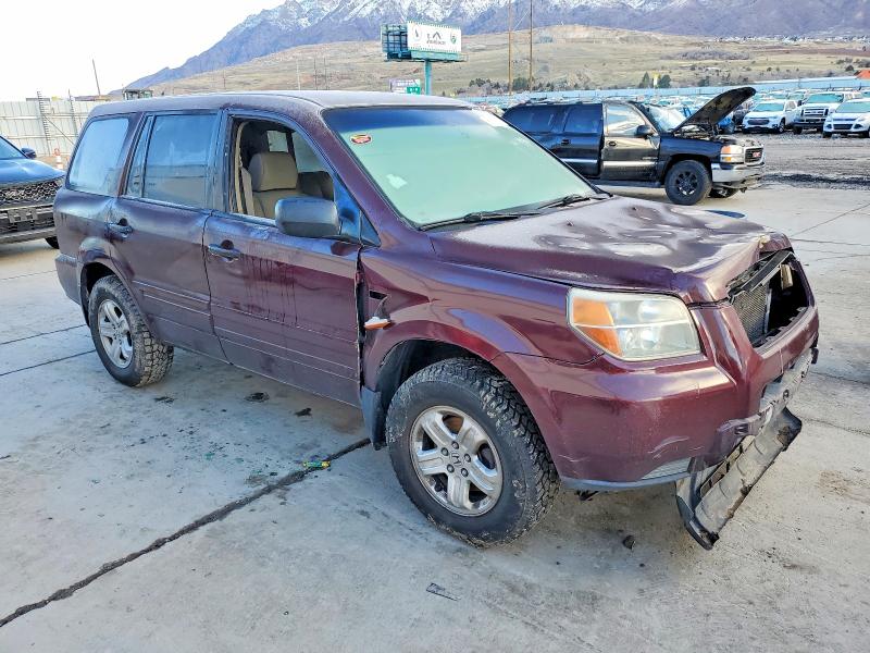 Photo 4 from auction – 2007 HONDA PILOT LX with VIN 5FNYF18137B000901