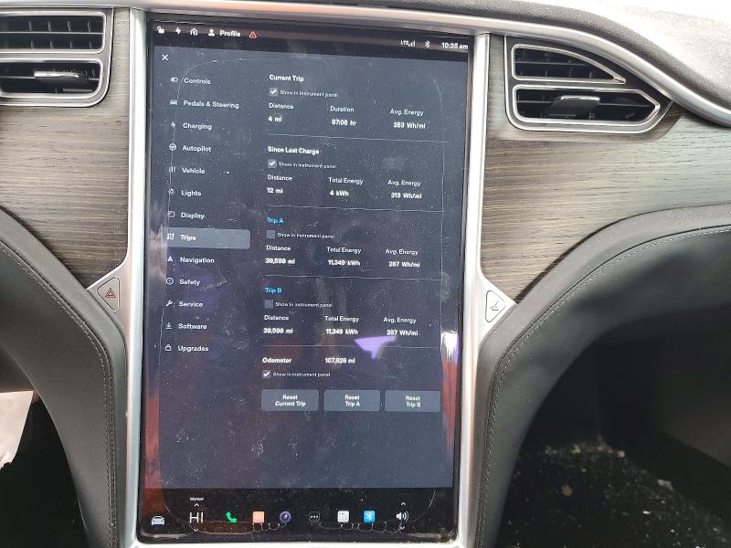 Photo 9 from auction – 2016 TESLA MODEL S with VIN 5YJSA1E2XGF153728