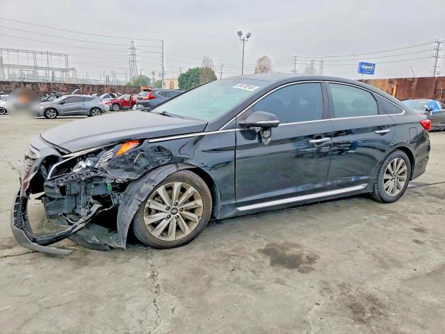 HYUNDAI SONATA 2017 with VIN 5NPE34AF3HH525852 - Photo from auction