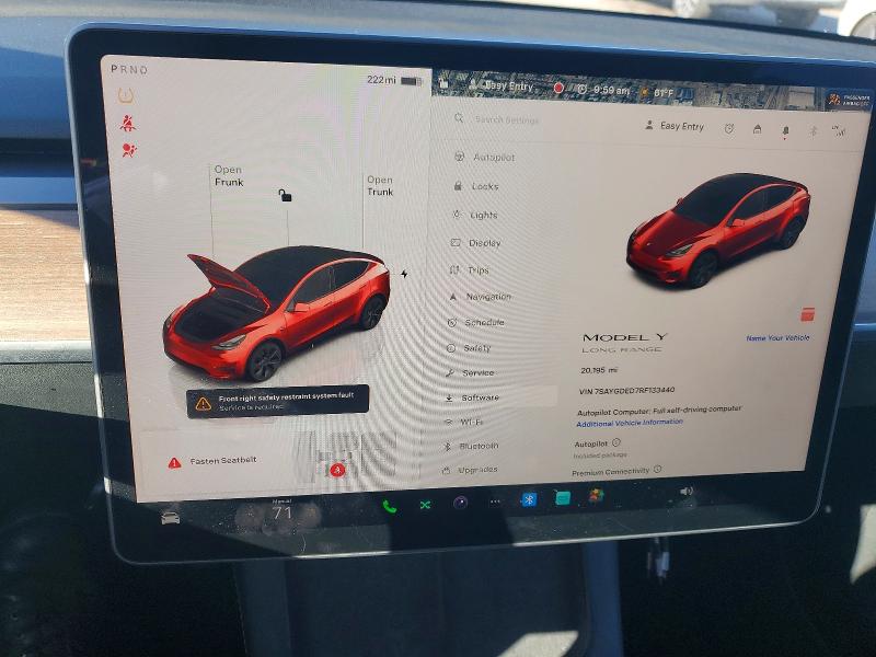 Photo 9 from auction – 2024 TESLA MODEL Y with VIN 7SAYGDED7RF133440