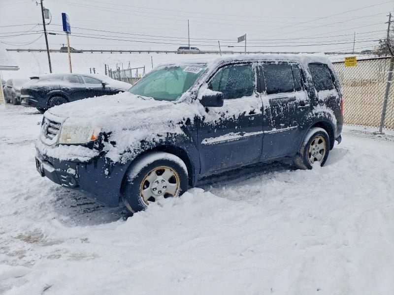 HONDA PILOT LX 2013 with VIN 5FNYF4H28DB024620 - Photo from auction