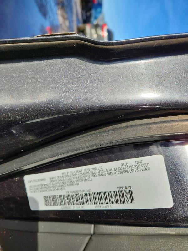 Photo 14 from auction – 2008 SUBARU TRIBECA LI with VIN 4S4WX97D184415153