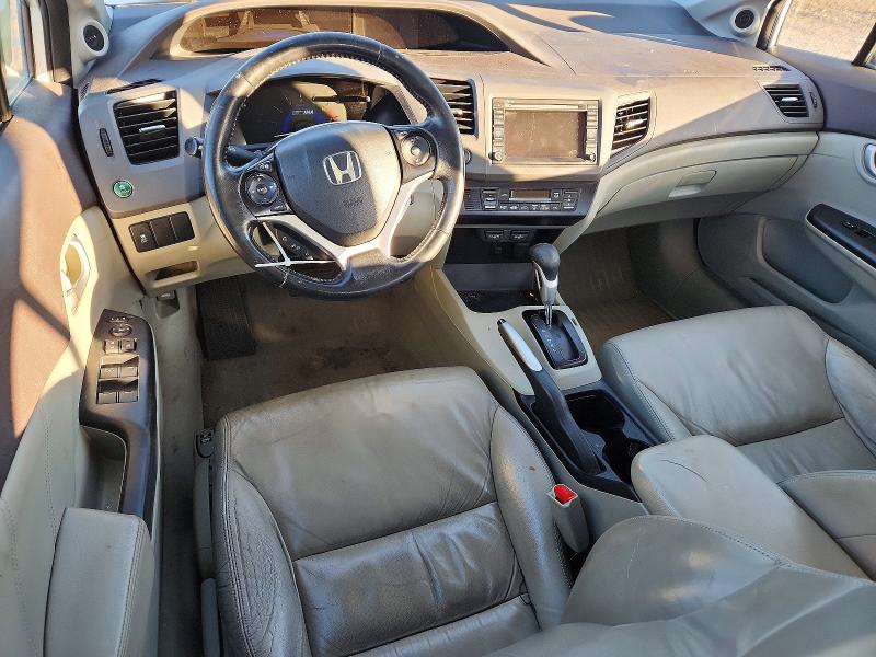 Photo 8 from auction – 2012 HONDA CIVIC HYBR with VIN JHMFB4F33CS007772