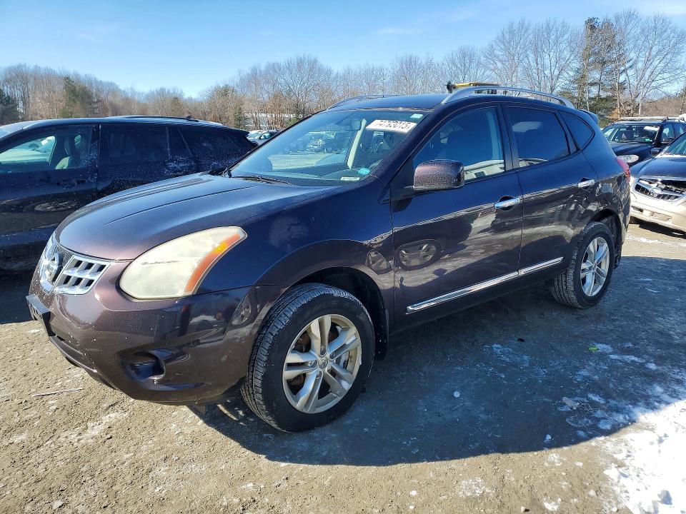 NISSAN ROGUE S 2013 with VIN JN8AS5MV0DW625071 - Photo from auction