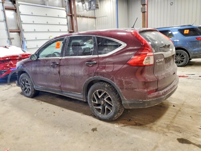 Photo 2 from auction – 2016 HONDA CR-V SE with VIN 5J6RM4H41GL032226