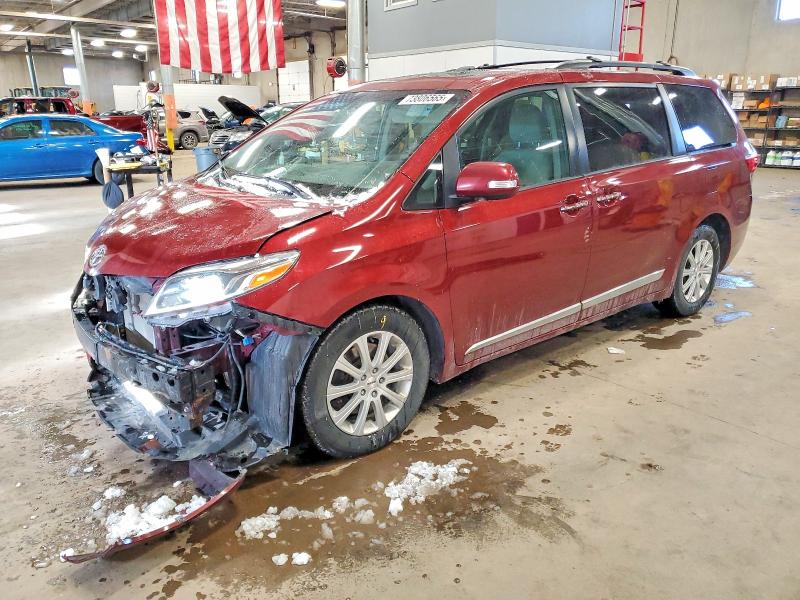 TOYOTA SIENNA XLE 2015 with VIN 5TDDK3DC2FS100365 - Photo from auction