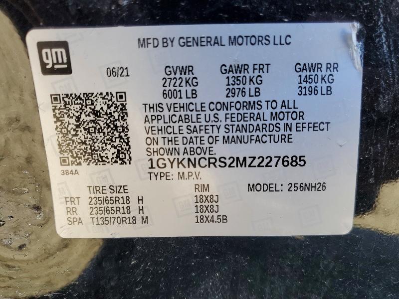 Photo 14 from auction – 2021 CADILLAC XT5 PREMIU with VIN 1GYKNCRS2MZ227685