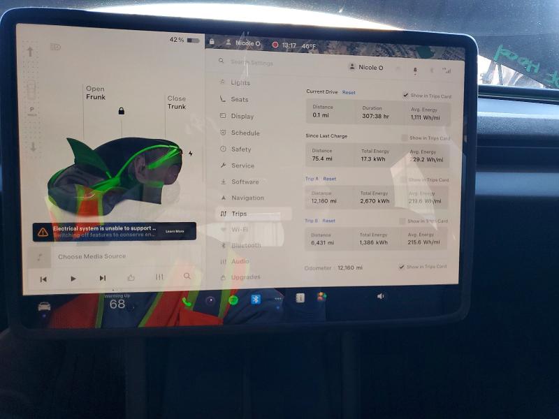 Photo 9 from auction – 2025 TESLA MODEL 3 with VIN 5YJ3E1EB0SF926403