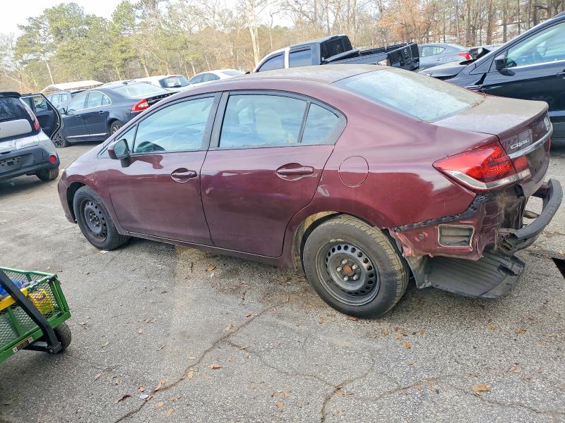 Photo 2 from auction – 2015 HONDA CIVIC LX with VIN 19XFB2F5XFE229191