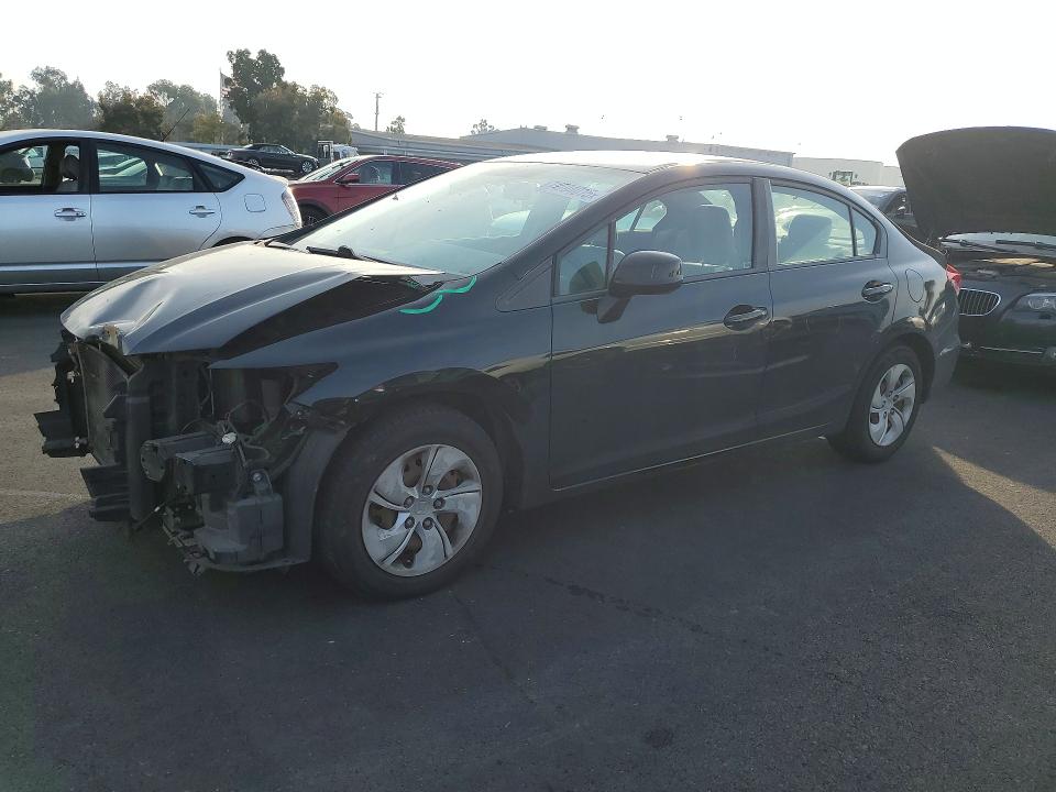 HONDA CIVIC LX 2013 with VIN 19XFB2F56DE218797 - Photo from auction
