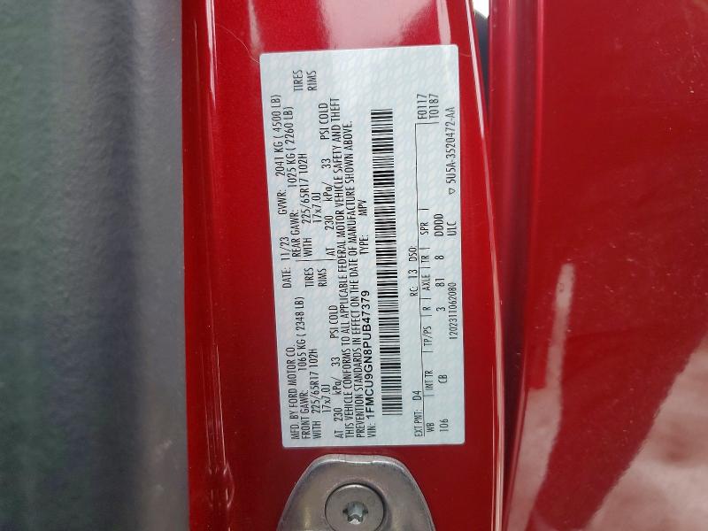 Photo 14 from auction – 2023 FORD ESCAPE ACT with VIN 1FMCU9GN8PUB47379