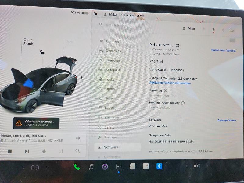 Photo 9 from auction – 2018 TESLA MODEL 3 with VIN 5YJ3E1EBXJF065861