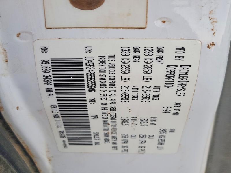 Photo 14 from auction – 2005 DODGE GRAND CARA with VIN 1D4GP24R85B255606
