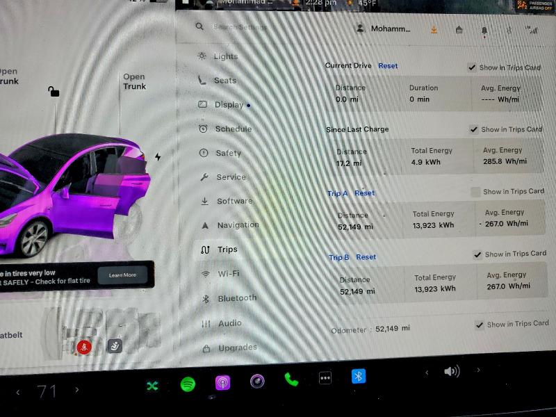 Photo 9 from auction – 2023 TESLA MODEL Y with VIN 7SAYGAEE9PF628730