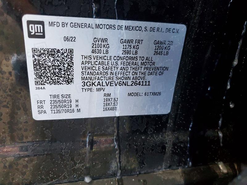 Photo 14 from auction – 2022 GMC TERRAIN with VIN 3GKALVEV6NL264111
