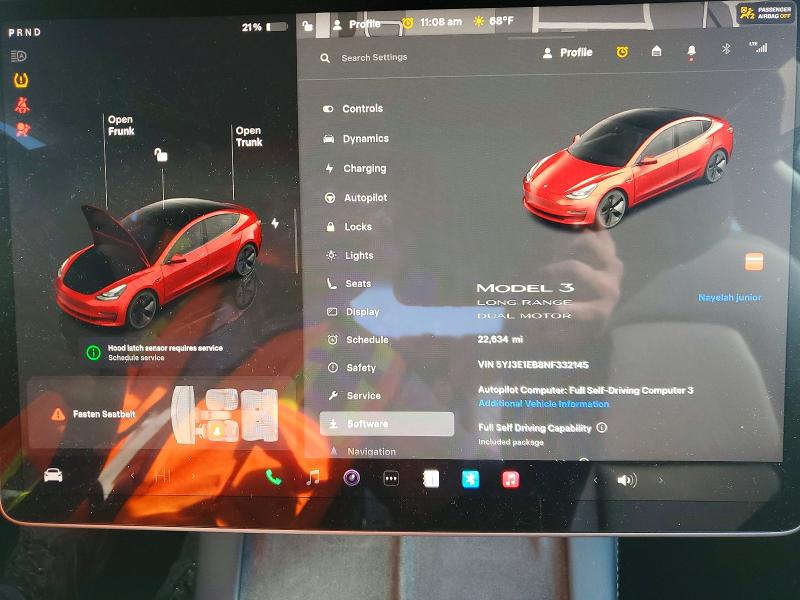 Photo 9 from auction – 2022 TESLA MODEL 3 with VIN 5YJ3E1EB8NF332145