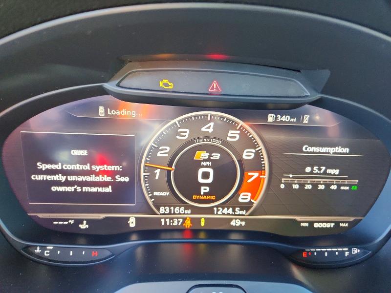 Photo 9 from auction – 2019 AUDI S3 PREMIUM with VIN WAUB1GFF0KA124760