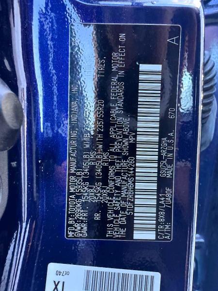 Photo 10 from auction – 2021 TOYOTA HIGHLANDER with VIN 5TDFZRBH6MS144260