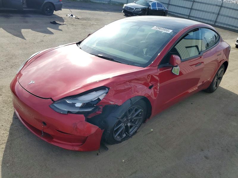 TESLA MODEL 3 2022 with VIN 5YJ3E1EA6NF357150 - Photo from auction