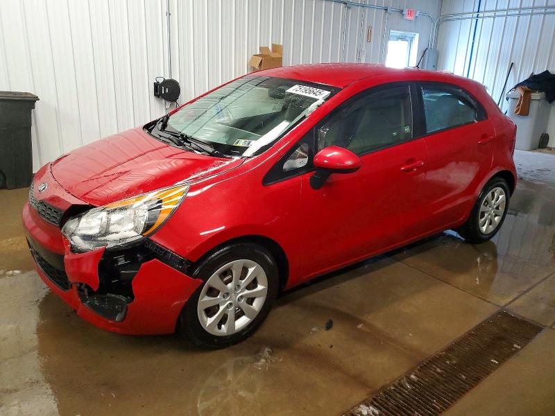 KIA RIO LX 2014 with VIN KNADM5A33E6415228 - Photo from auction
