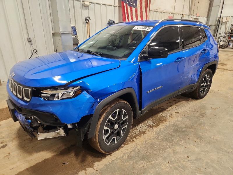 JEEP COMPASS 2022 with VIN 3C4NJDBB0NT121744 - Photo from auction