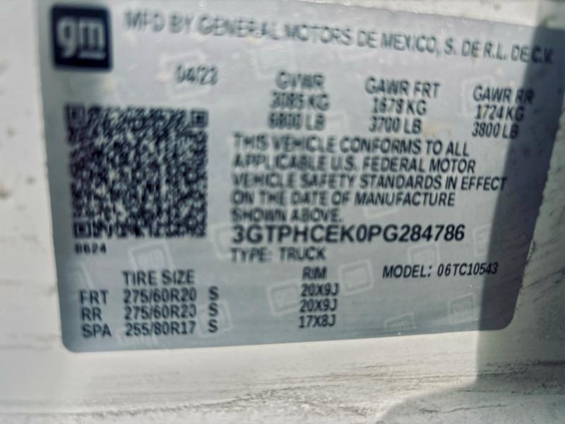 Photo 10 from auction – 2023 GMC SIERRA C15 with VIN 3GTPHCEK0PG284786
