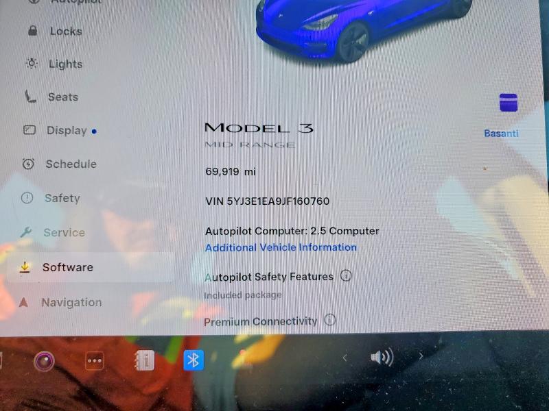 Photo 9 from auction – 2018 TESLA MODEL 3 with VIN 5YJ3E1EA9JF160760