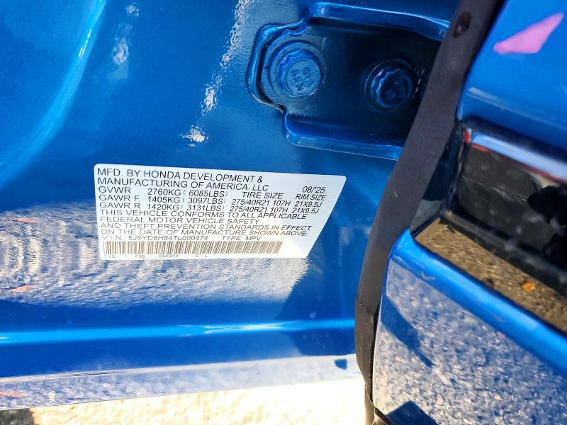 Photo 14 from auction – 2026 ACURA MDX TYPE S with VIN 5J8YD8H84TL000474