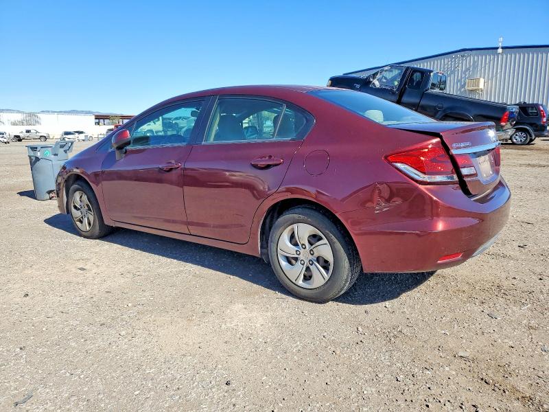 Photo 2 from auction – 2013 HONDA CIVIC LX with VIN 2HGFB2F53DH596016