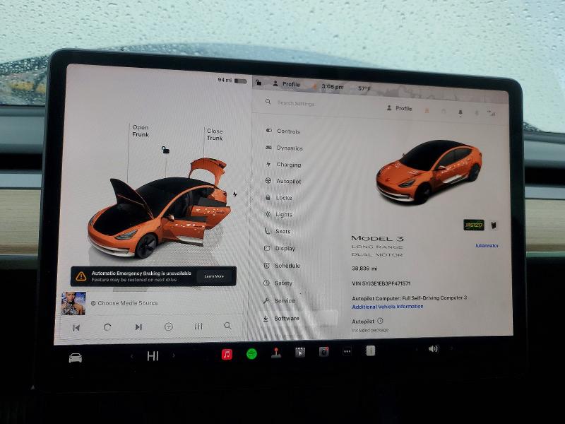 Photo 9 from auction – 2023 TESLA MODEL 3 with VIN 5YJ3E1EB3PF471571