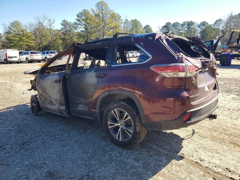Photo 2 from auction – 2016 TOYOTA HIGHLANDER with VIN 5TDKKRFH2GS162014
